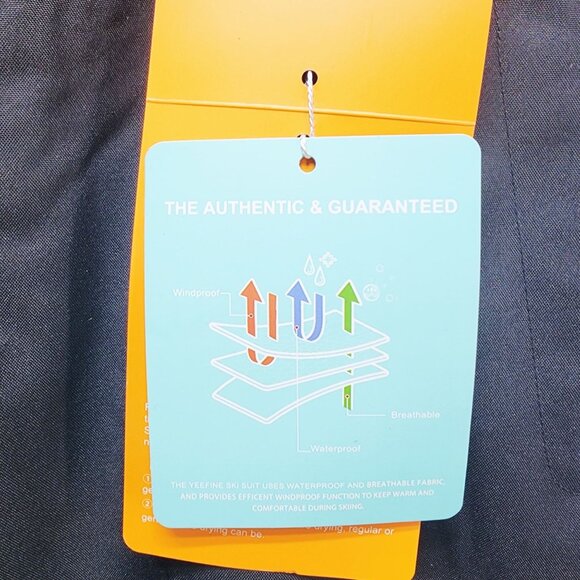 Yeefine Mens Waterproof & Windproof Snow Bib Pants Adjustable Straps Size L - Picture 8 of 9